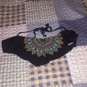 Vibrantly colored bikini top